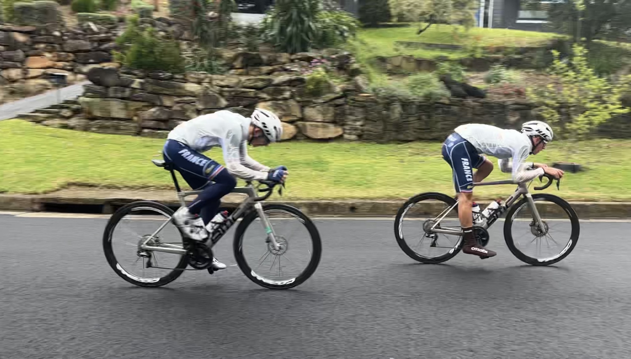 France team warming up